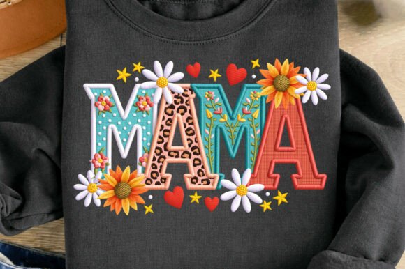 Download Faux Yarn Floral Mama Mother's Day Png - Mother Collection