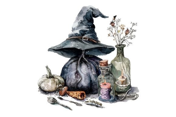 Download Magical Still Life. Watercolor. PNG - Still life Collection