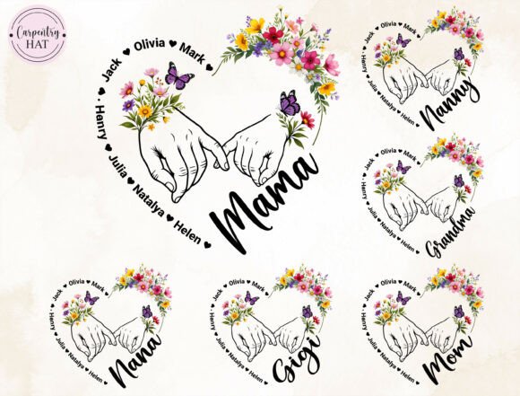 Download Custom Mom Heart Hands PNG - Hand Collection