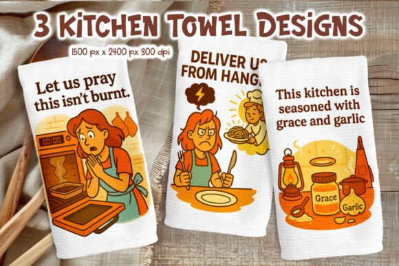Download Funny Christian Kitchen Towels PNG - Towels Collection