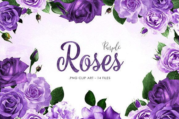 Download Purple Roses Clipart - Rose Collection