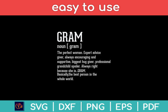 Download Gram Definition Grandma Mother Day Svg - Mother Collection