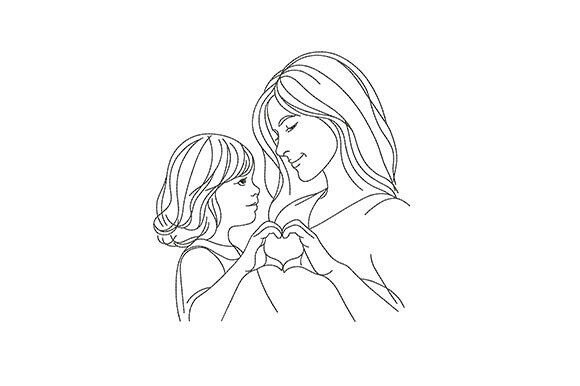 Download Mother and Daughter Heart Hands - Hand Collection