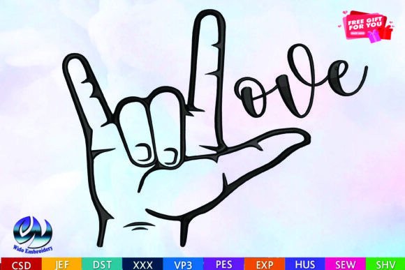 Download Love Embroidery Design - Love embroidery Collection
