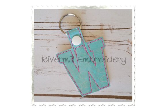 Download ITH Snap Tab Keychain - Letter W - Premium Resources
