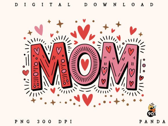 Download Brushstroke Mom, Hand Drawn Mom Design - Hand Collection