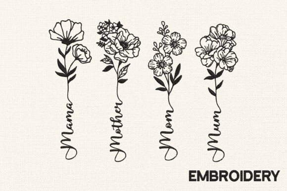 Download Mother's Day Floral Embroidery Designs - Mother Collection